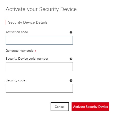 activate your security device